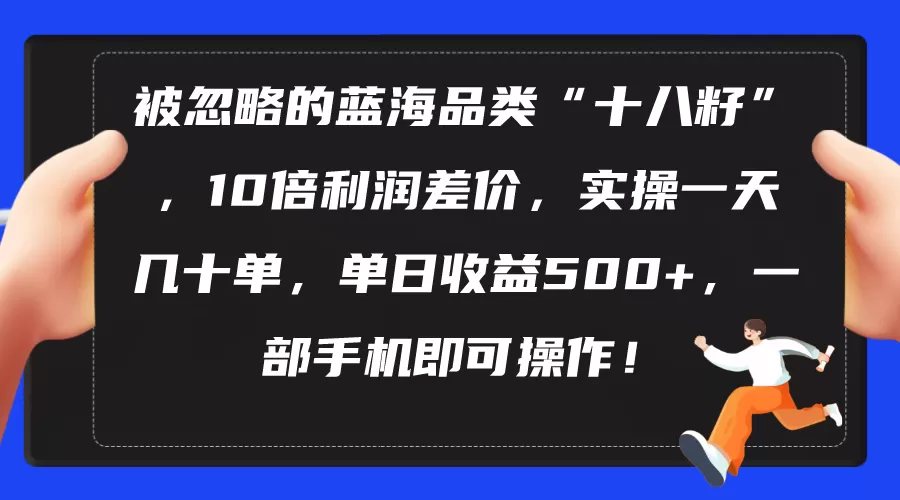 被忽略的蓝海品类“十八籽”，10倍利润差价，实操一天几十单 单日收益500+-木子项目网