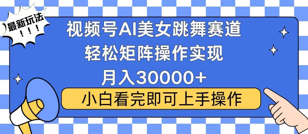 视频号蓝海赛道玩法，当天起号，拉爆流量收益，小白也能轻松月入30000+-木子项目网