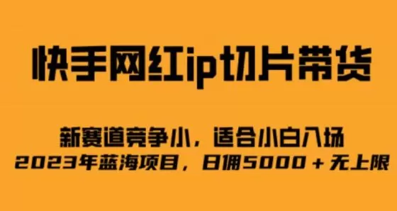 图片[1]-快手网红ip切片新赛道，竞争小事，适合小白 2023蓝海项目-木子项目网