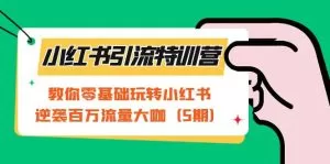 小红书引流特训营-第5期：教你零基础玩转小红书，逆袭百万流量大咖-木子项目网