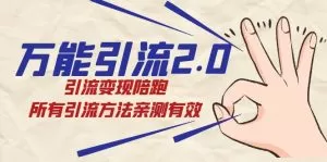 万能引流2.0,引流变现陪跑,所有引流方法亲测有效-木子项目网