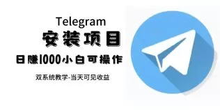 帮别人安装“纸飞机“，一单赚10—30元不等：附：免费节点-木子项目网