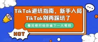 TikTok·避坑指南,新手入局Tk别再踩坑了-木子项目网
