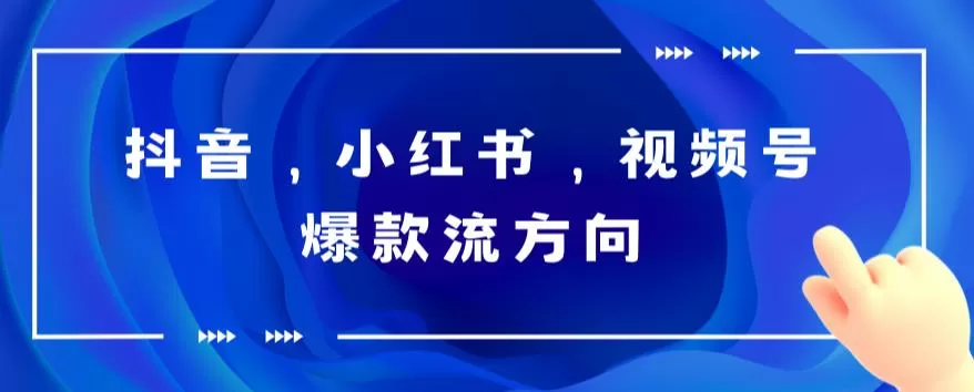 抖音，小红书，视频号爆款流视频制作，简单制作掌握流量密码-木子项目网